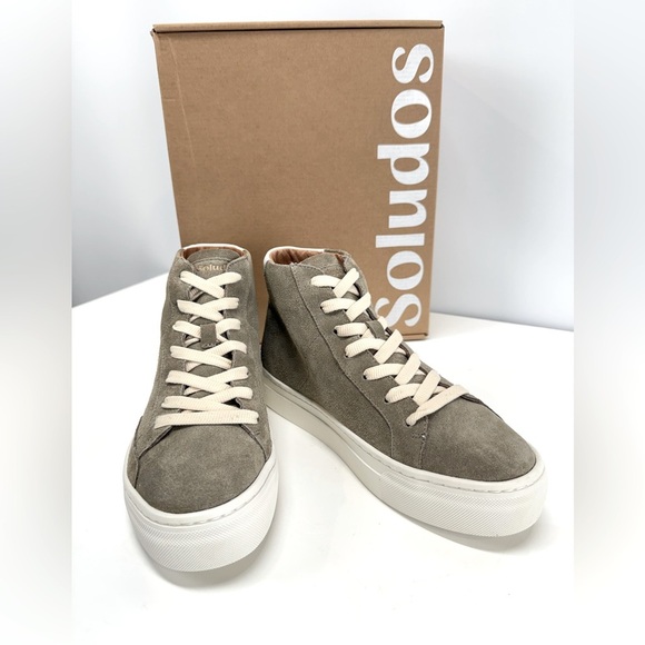 SOLUDOS Sage IBIZA High-Top Sneakers size 8.5 - Picture 1 of 8